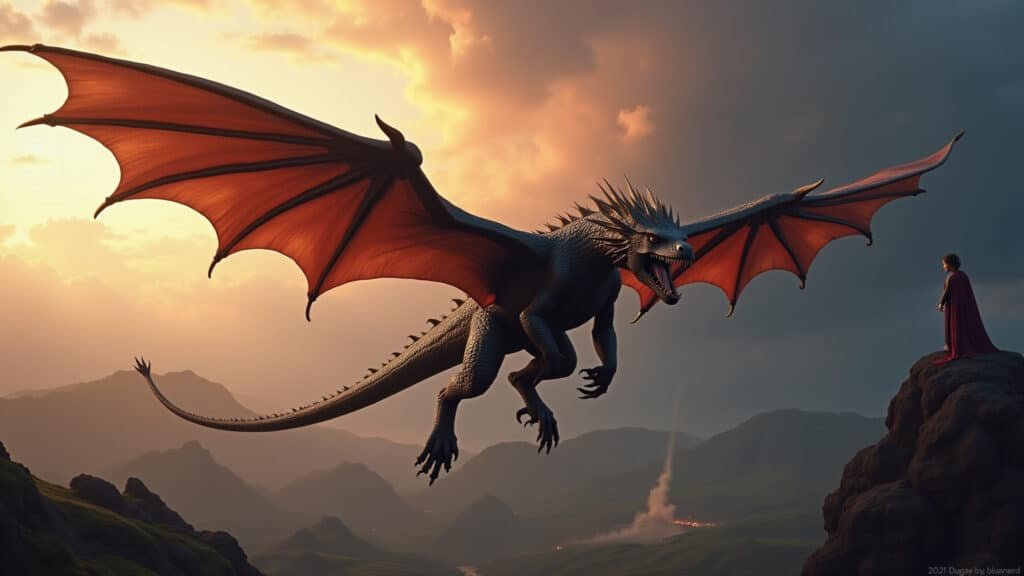 Drogon voa sobre Valíria com Daenerys.