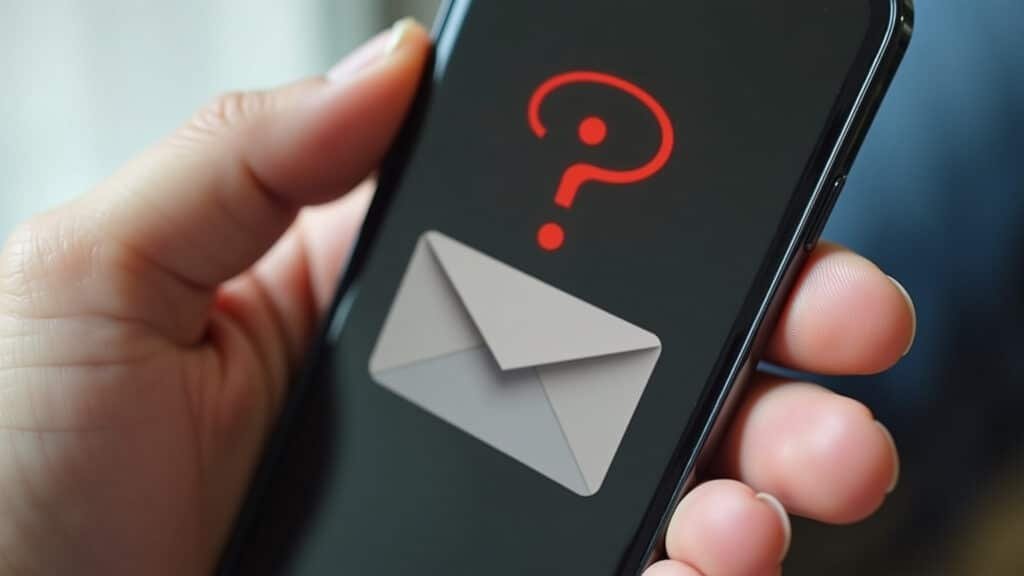 Mão pairando sobre link suspeito em smartphone.