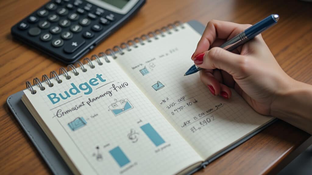 Orçamento mensal detalhado para planejar gastos e economizar.