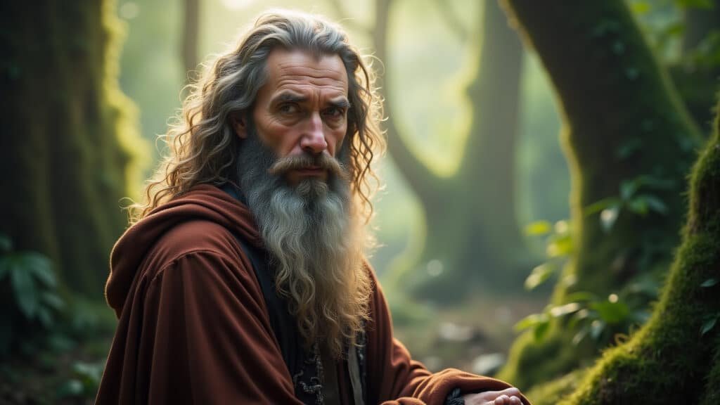 Tom Bombadil, missing character, Lord of the Rings, mystical forest, professional photography, 8k, Tom Bombadil: a ausência sentida em O Senhor dos Anéis.